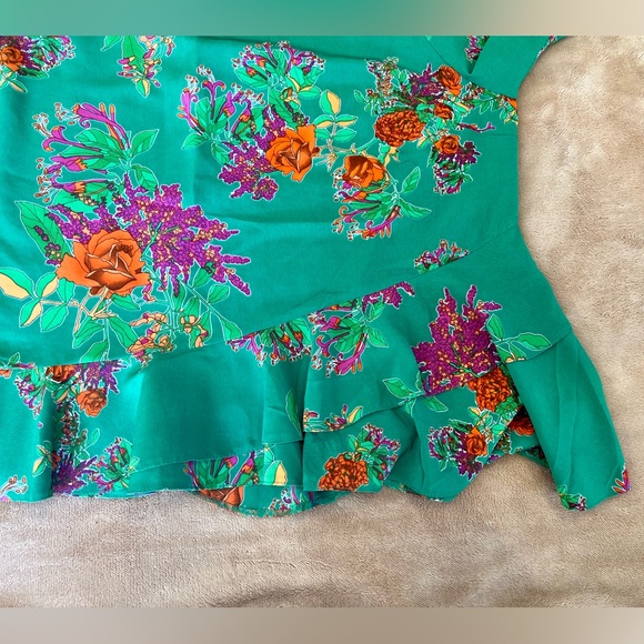 ASOS Women's Floral Career Blouse Multi Color - Picture 9 of 14